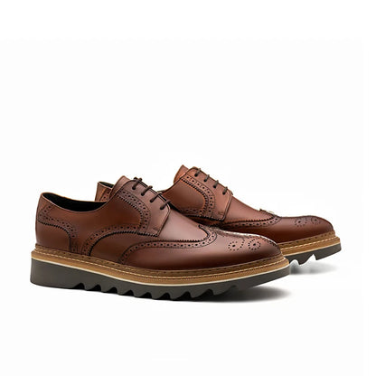 Kit Zapato Social Derby Línea Bold en Cuero 100% Bovino + REGALOS: Reloj Táctico, Cinturón de Cuero y Billetera | PROMOCIÓN ESPECIAL 30 AÑOS - ENVÍO GRATIS